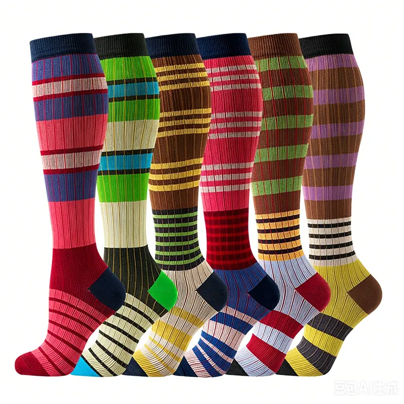 Ribbed Stripe Compression Socks compression socks sample