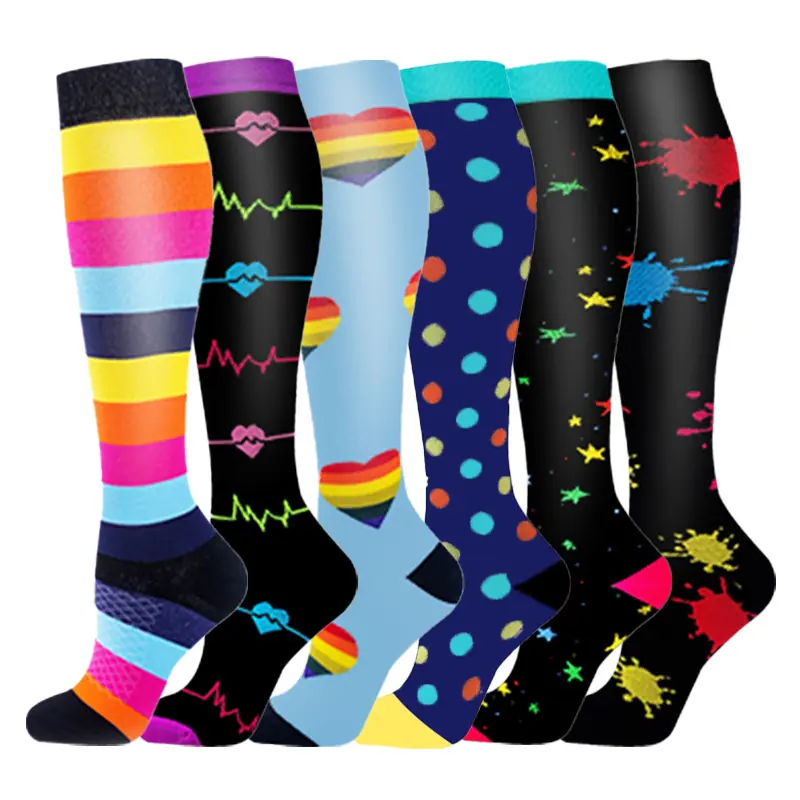 Bright Pattern Compression Socks compression socks sample