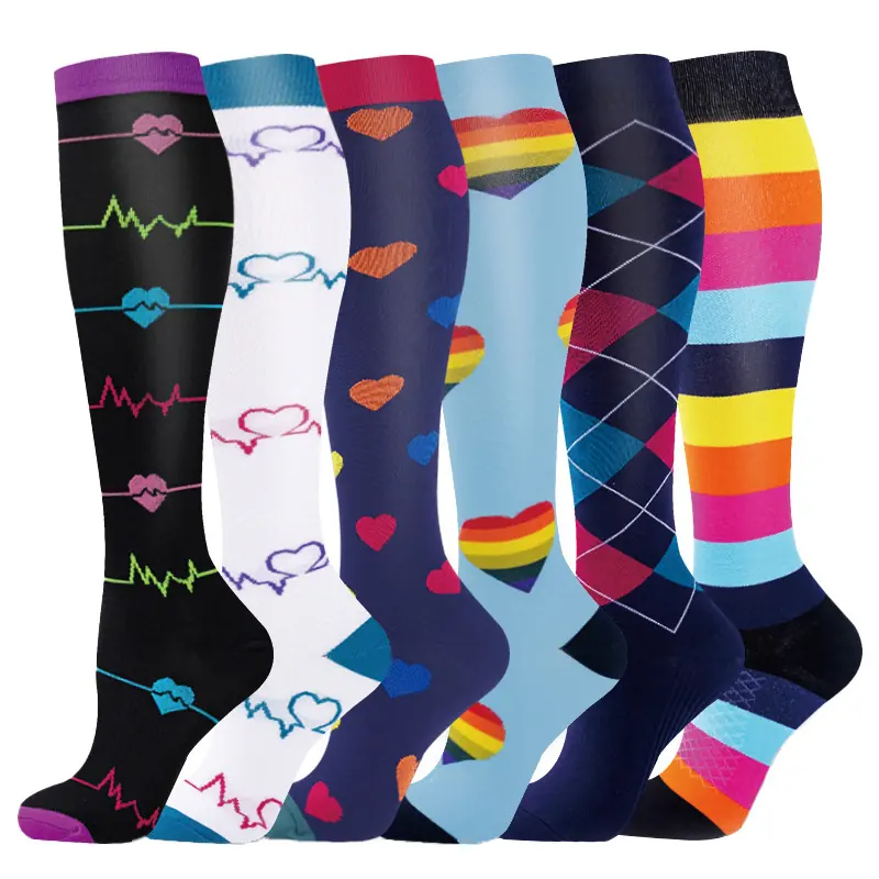 Heart Pattern Compression Socks compression socks sample