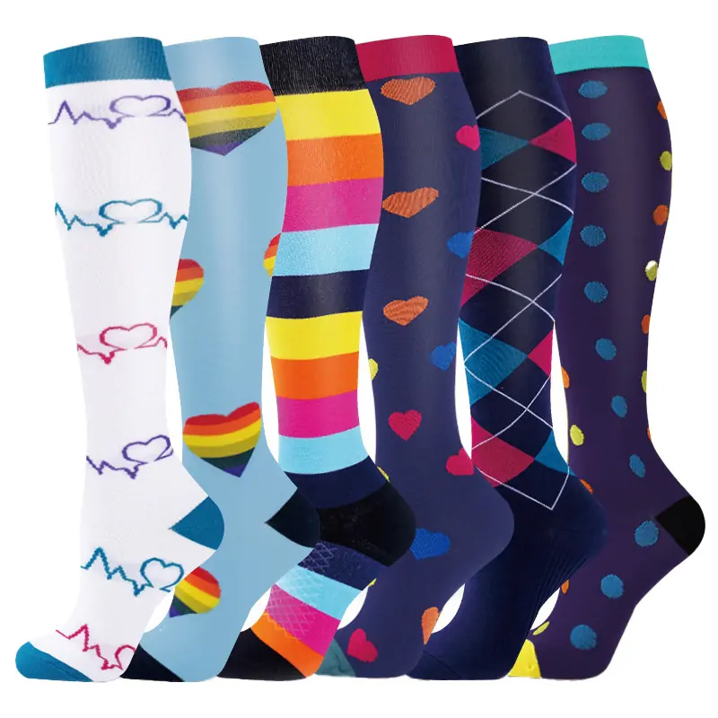 Heart Dot Compression Socks compression socks sample