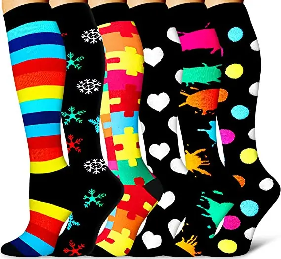 Jacquard Bright Assortment Mix compression socks sample