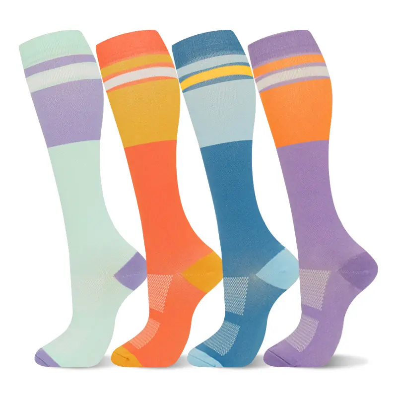 Pastel Stripe Compression Socks compression socks sample