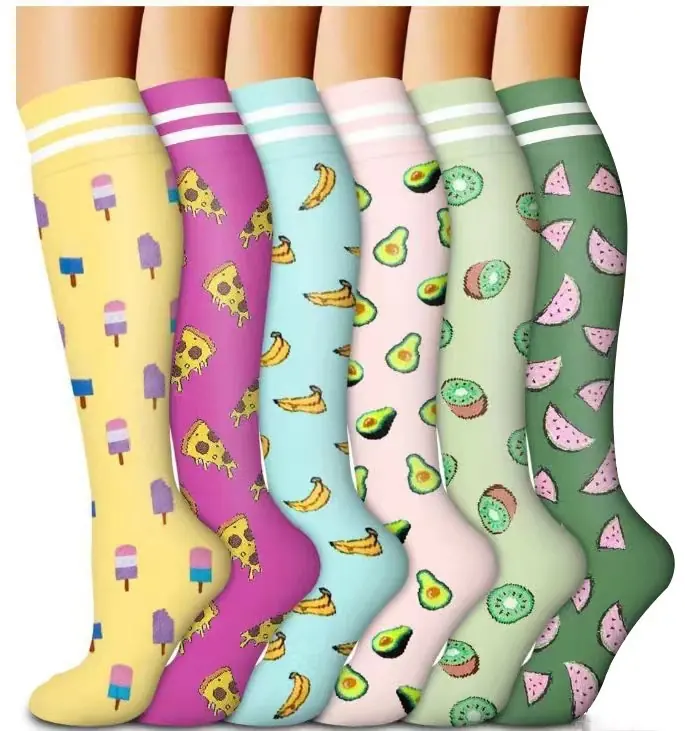 Fruit Novelty Knee High Compression Socks compression socks sample