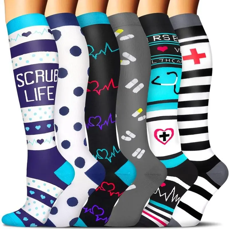 Medical Nurse Pattern Compression Socks compression socks sample