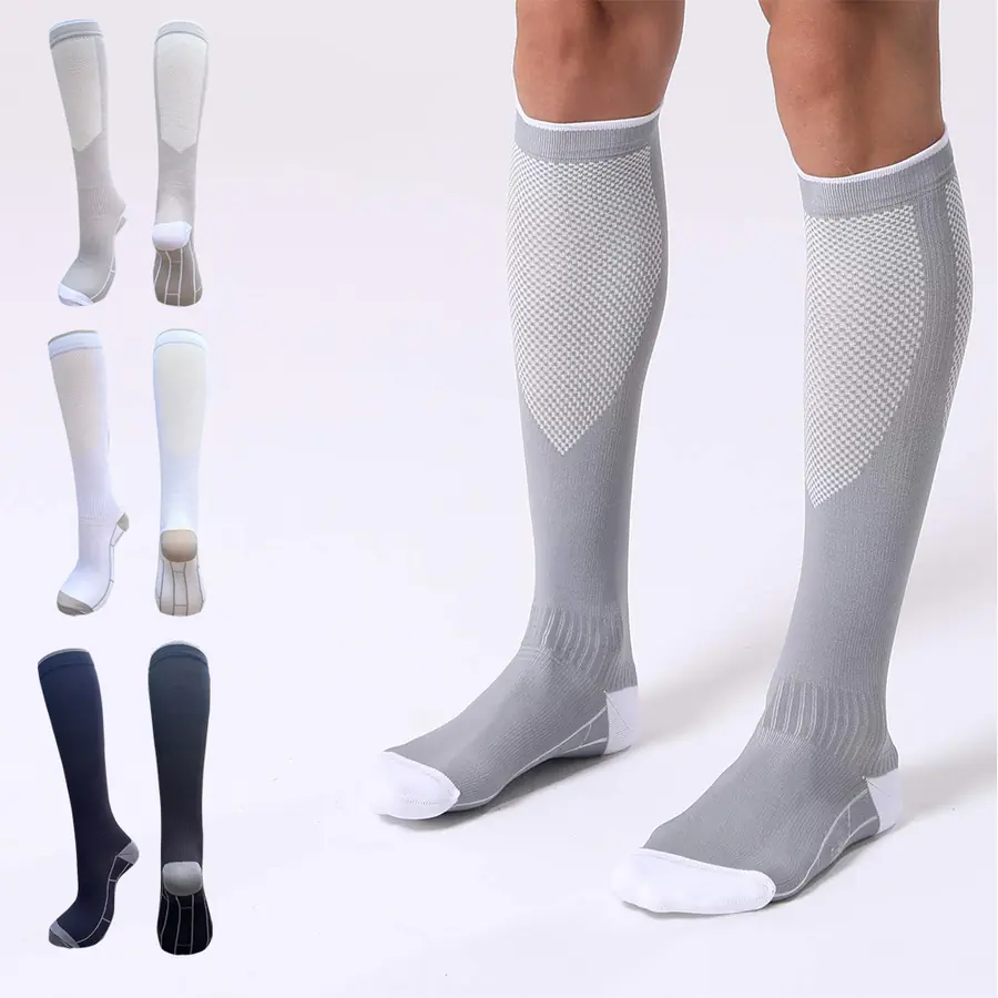 Grey Sport Compression Socks Detail compression socks sample