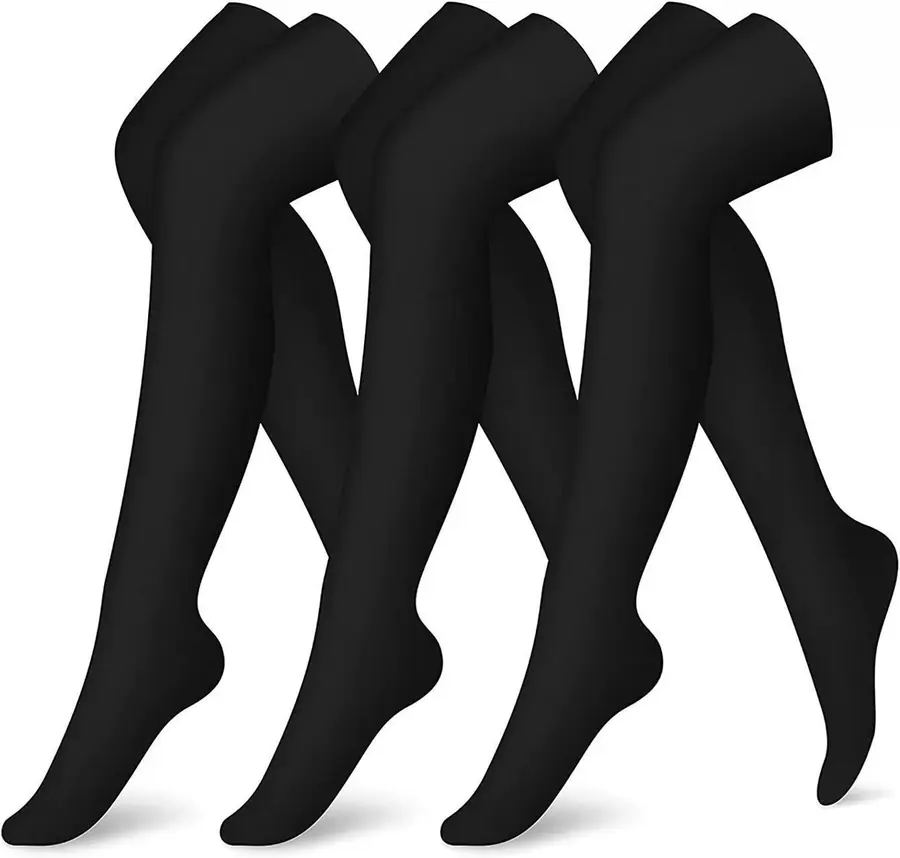 Black Thigh High Compression Stockings compression socks sample