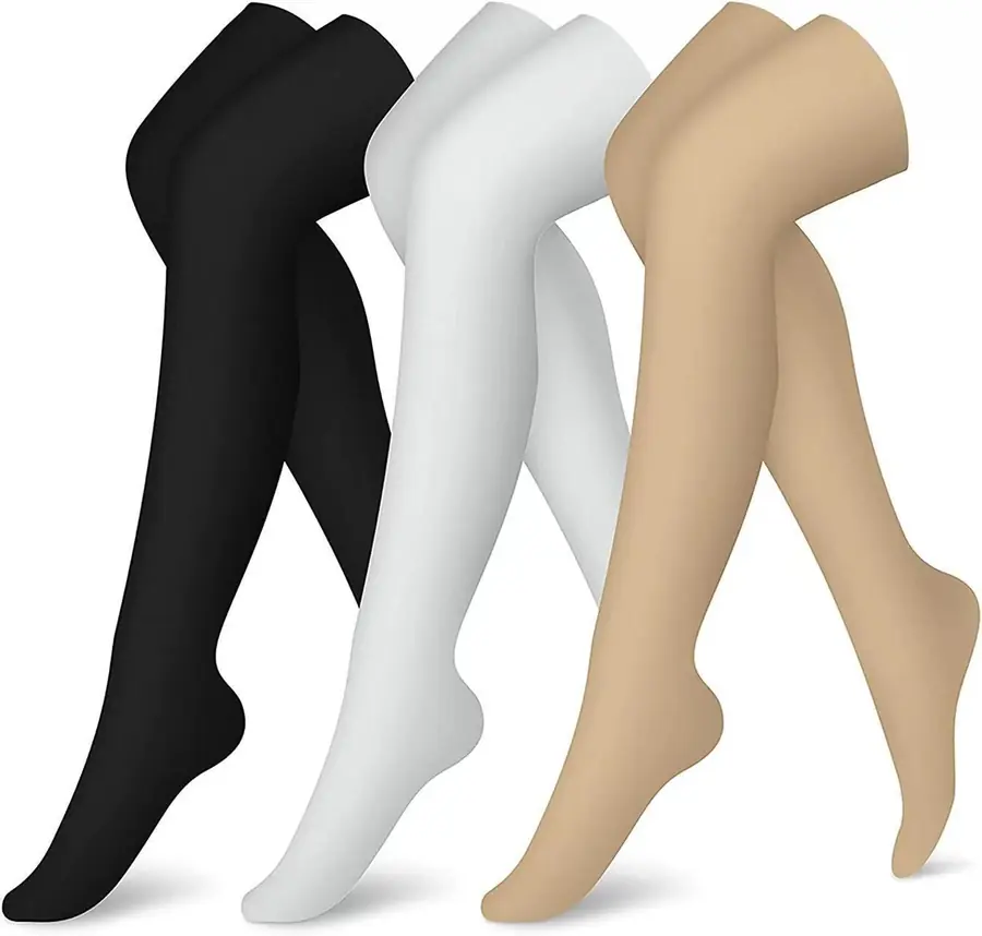 Solid Thigh High Compression Stockings compression socks sample