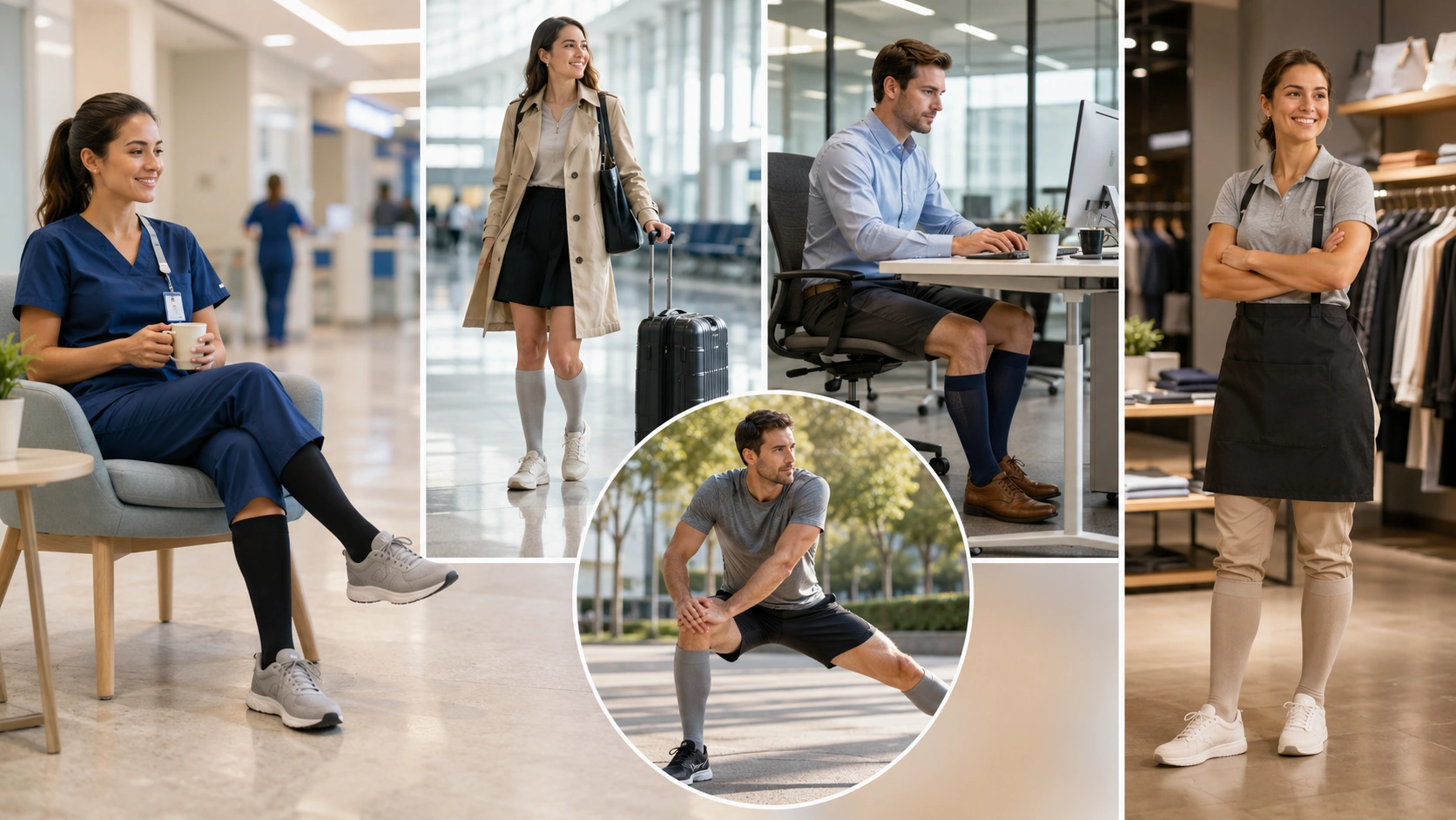 Compression sock customer groups for B2B product planning